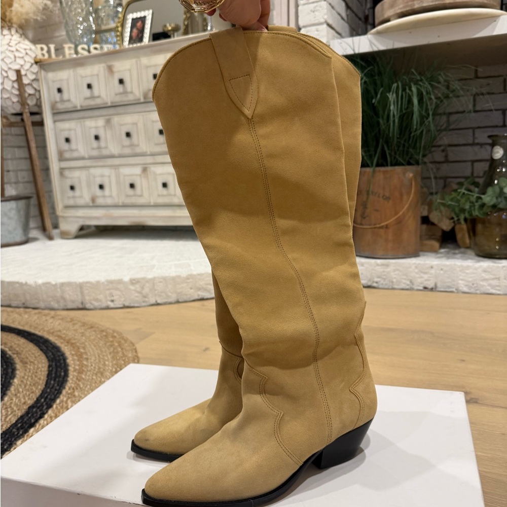 Isabel Marant Suede Western Boots in Beige size 40 brand new - Picture 5 of 9